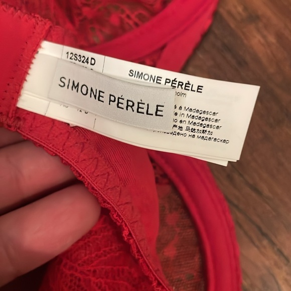 Simone Perele Vibrant Red Lace Bra - Picture 5 of 7